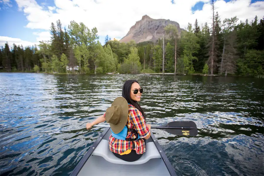 Enjoying the outdoors in a Canoe - Credit: Travel Alberta - Katie Goldie