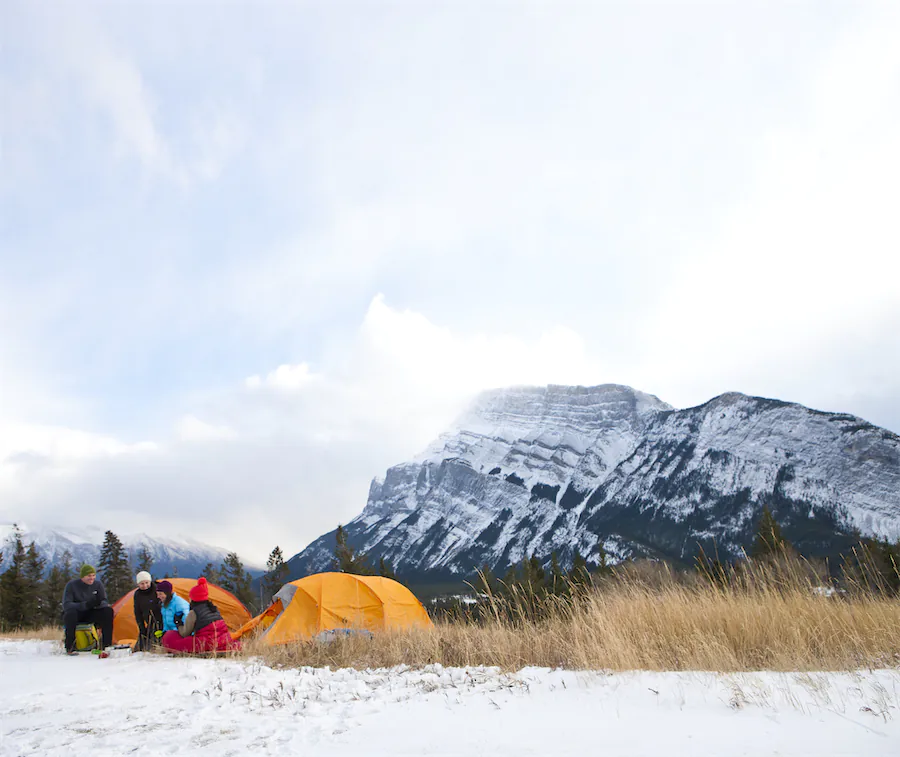Winter Camping in the Mountains - Credit: Paddy Pallin Travel Alberta
